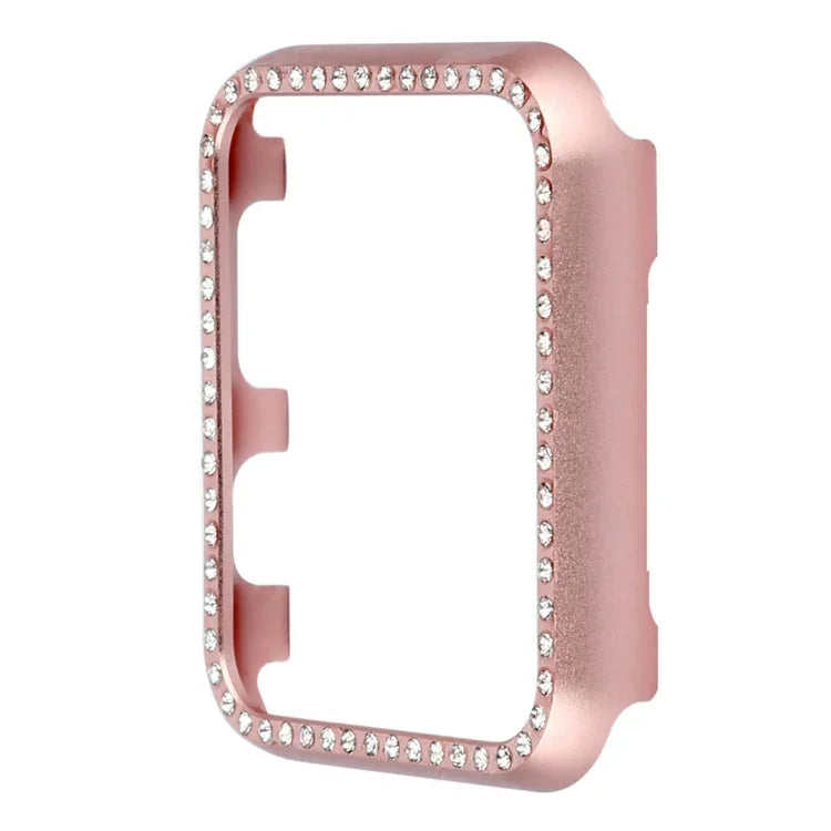 アルミ合金ダイヤモンドウォッチ保護ケース、Apple Watch Series 9 / 8 / 7 45mm用、Apple Watch Series SE 2025&SE 2&6&SE&5&4 44mm用、Apple Watch Series 3&2&1 42mm用、Apple Watch Series 9 / 8 / 7 41mm用