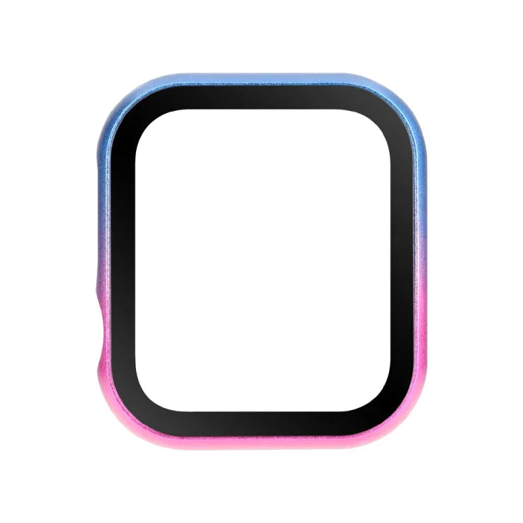 メタルフレーム＋強化ガラス プロテクターケース、Apple Watch Series 9 / 8 / 7 45mm 用、Apple Watch Series SE 2025＆SE2＆6＆SE＆5＆4 44mm 用、Apple Watch Series 3＆2＆1 42mm 用、Apple Watch Series 9 / 8 / 7 41mm 用