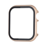メタルフレーム＋強化ガラス プロテクターケース、Apple Watch Series 9 / 8 / 7 45mm 用、Apple Watch Series SE 2025＆SE2＆6＆SE＆5＆4 44mm 用、Apple Watch Series 3＆2＆1 42mm 用、Apple Watch Series 9 / 8 / 7 41mm 用