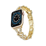 トライアングルダイヤモンドメタルウォッチバンド、Apple Watch Ultra 49mm / シリーズ8&7 45mm / SE 2&6&SE&5&4 44mm / 3&2&1 42mm用、Apple Watch シリーズ8&7 41mm / SE 2&6&SE&5&4 40mm / 3&2&1 38mm用