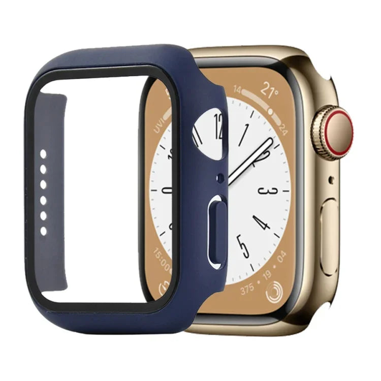 耐衝撃PC＋強化ガラスウォッチ保護ケース、Apple Watch シリーズ9 / 8 / 7 41mm用、Apple Watch シリーズ9 / 8 / 7 45mm用