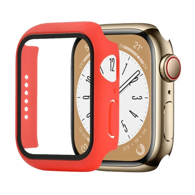 耐衝撃PC＋強化ガラスウォッチ保護ケース、Apple Watch シリーズ9 / 8 / 7 41mm用、Apple Watch シリーズ9 / 8 / 7 45mm用