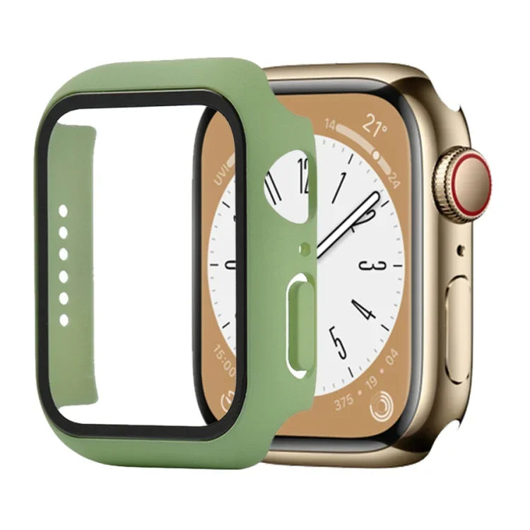 耐衝撃PC＋強化ガラスウォッチ保護ケース、Apple Watch シリーズ9 / 8 / 7 41mm用、Apple Watch シリーズ9 / 8 / 7 45mm用