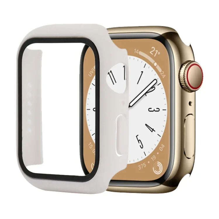 耐衝撃PC＋強化ガラスウォッチ保護ケース、Apple Watch シリーズ9 / 8 / 7 41mm用、Apple Watch シリーズ9 / 8 / 7 45mm用