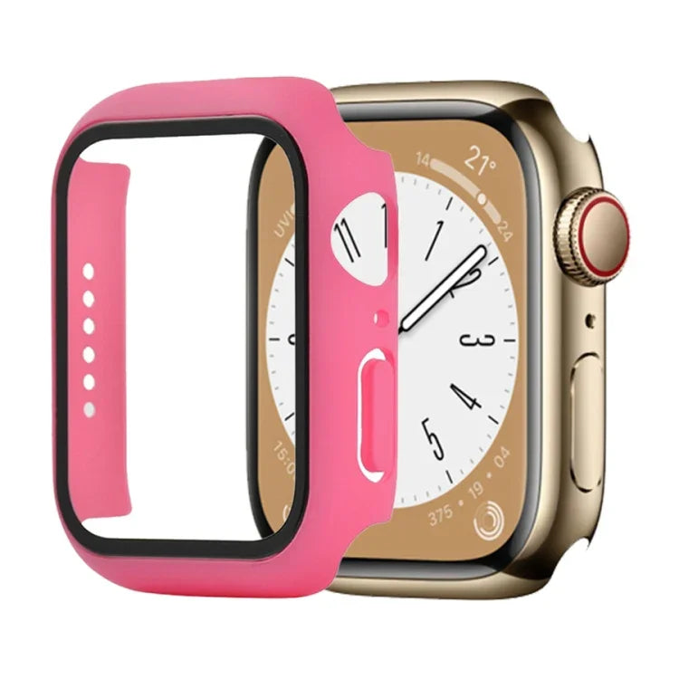 耐衝撃PC＋強化ガラスウォッチ保護ケース、Apple Watch シリーズ9 / 8 / 7 41mm用、Apple Watch シリーズ9 / 8 / 7 45mm用