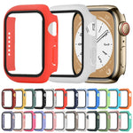 耐衝撃PC＋強化ガラスウォッチ保護ケース、Apple Watch シリーズ9 / 8 / 7 41mm用、Apple Watch シリーズ9 / 8 / 7 45mm用