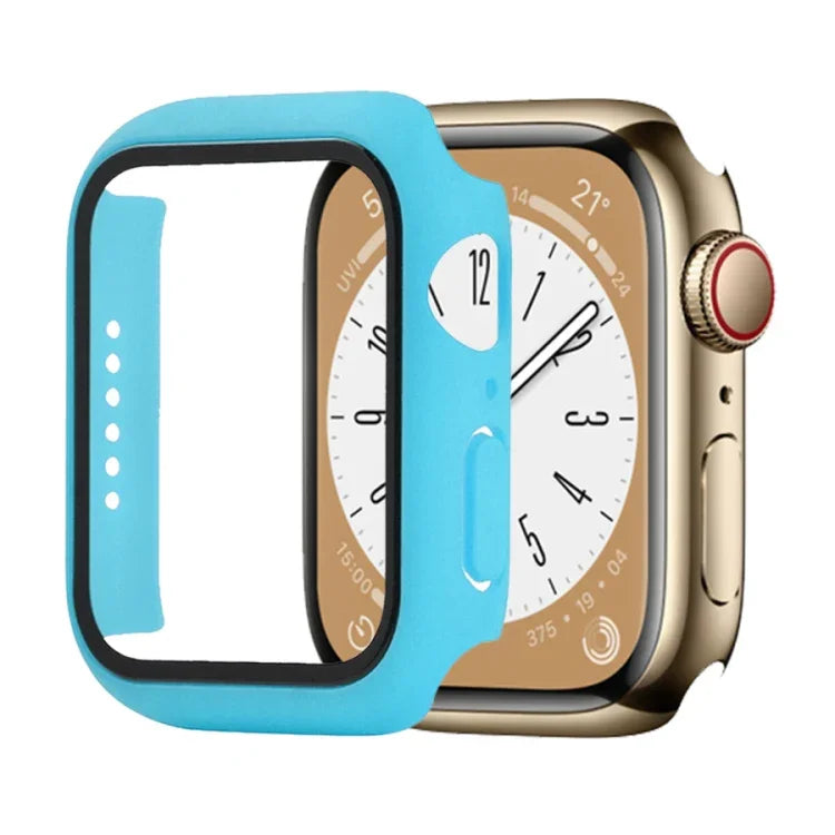 耐衝撃PC＋強化ガラスウォッチ保護ケース、Apple Watch シリーズ9 / 8 / 7 41mm用、Apple Watch シリーズ9 / 8 / 7 45mm用