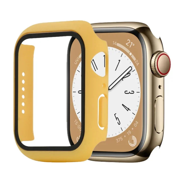 耐衝撃PC＋強化ガラスウォッチ保護ケース、Apple Watch シリーズ9 / 8 / 7 41mm用、Apple Watch シリーズ9 / 8 / 7 45mm用