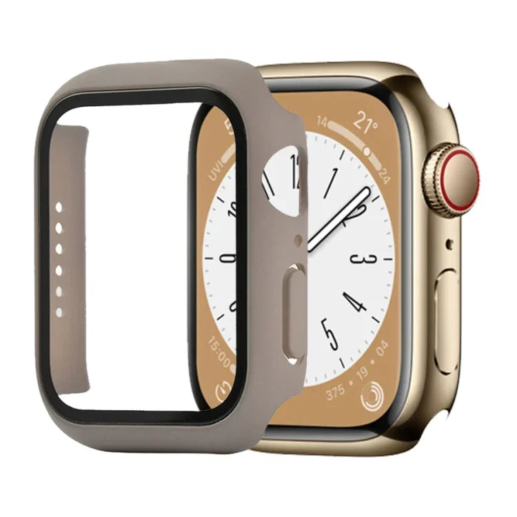 耐衝撃PC＋強化ガラスウォッチ保護ケース、Apple Watch シリーズ9 / 8 / 7 41mm用、Apple Watch シリーズ9 / 8 / 7 45mm用