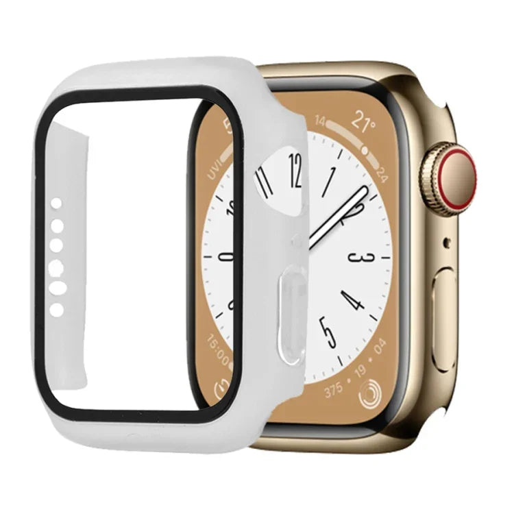 耐衝撃PC＋強化ガラスウォッチ保護ケース、Apple Watch シリーズ9 / 8 / 7 41mm用、Apple Watch シリーズ9 / 8 / 7 45mm用