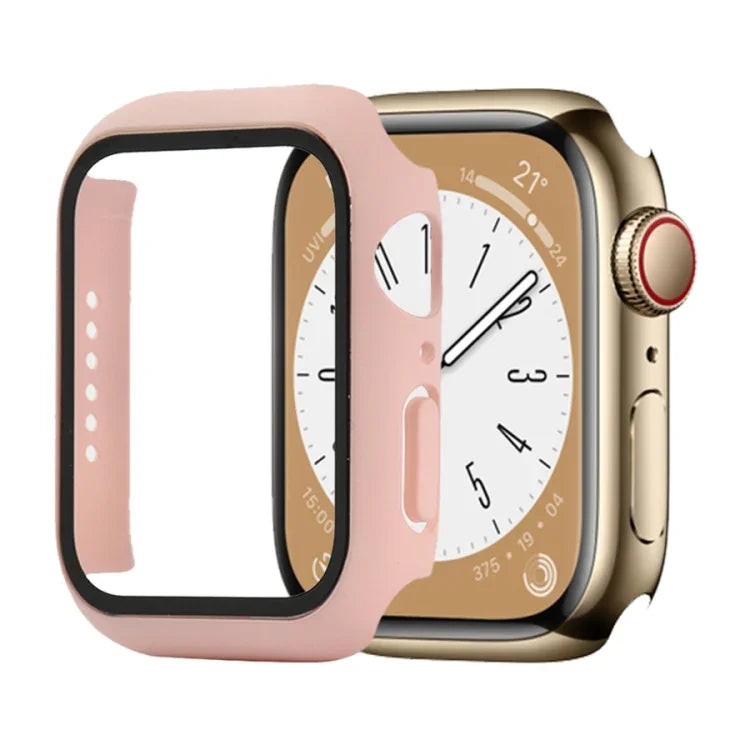耐衝撃PC＋強化ガラスウォッチ保護ケース、Apple Watch シリーズ9 / 8 / 7 41mm用、Apple Watch シリーズ9 / 8 / 7 45mm用