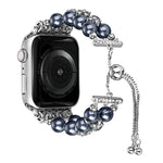 ダブルロウビーズ伸縮チェーンウォッチバンド、Apple Watch Ultra 49mm / シリーズ8&7 45mm / SE 2&6&SE&5&4 44mm / 3&2&1 42mm用、Apple Watch シリーズ8&7 41mm / SE 2&6&SE&5&4 40mm / 3&2&1 38mm用