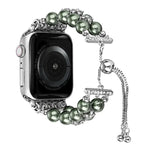ダブルロウビーズ伸縮チェーンウォッチバンド、Apple Watch Ultra 49mm / シリーズ8&7 45mm / SE 2&6&SE&5&4 44mm / 3&2&1 42mm用、Apple Watch シリーズ8&7 41mm / SE 2&6&SE&5&4 40mm / 3&2&1 38mm用