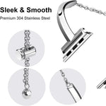 ステンレススチール ブレスレットウォッチバンド、Apple Watch Ultra 49mm / シリーズ 8&7 45mm / SE 2&6&SE&5&4 44mm / 3&2&1 42mm 用、Apple Watch シリーズ 8&7 41mm / SE 2&6&SE&5&4 40mm / 3&2&1 38mm 用