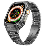 メタル一体型ウォッチ保護ケース、Apple Watch シリーズ SE 2025&6&SE&5&4 44mm 用、Apple Watch Ultra 3 / 2 / 1 49mm 用、Apple Watch シリーズ 9 / 8 / 7 45mm 用