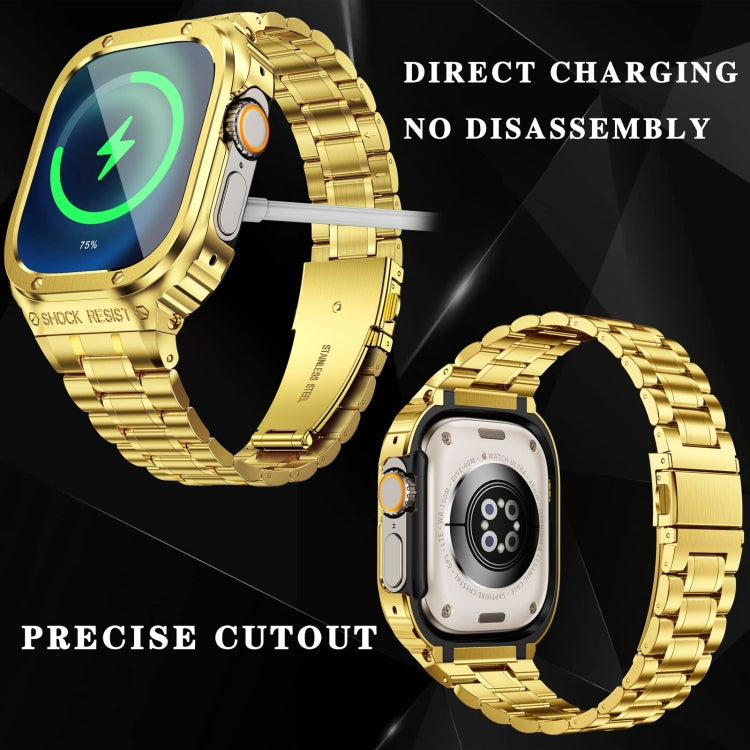 メタル一体型ウォッチ保護ケース、Apple Watch シリーズ SE 2025&6&SE&5&4 44mm 用、Apple Watch Ultra 3 / 2 / 1 49mm 用、Apple Watch シリーズ 9 / 8 / 7 45mm 用