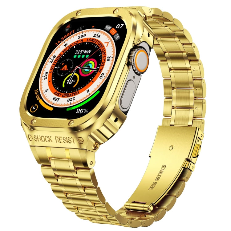 メタル一体型ウォッチ保護ケース、Apple Watch シリーズ SE 2025&6&SE&5&4 44mm 用、Apple Watch Ultra 3 / 2 / 1 49mm 用、Apple Watch シリーズ 9 / 8 / 7 45mm 用