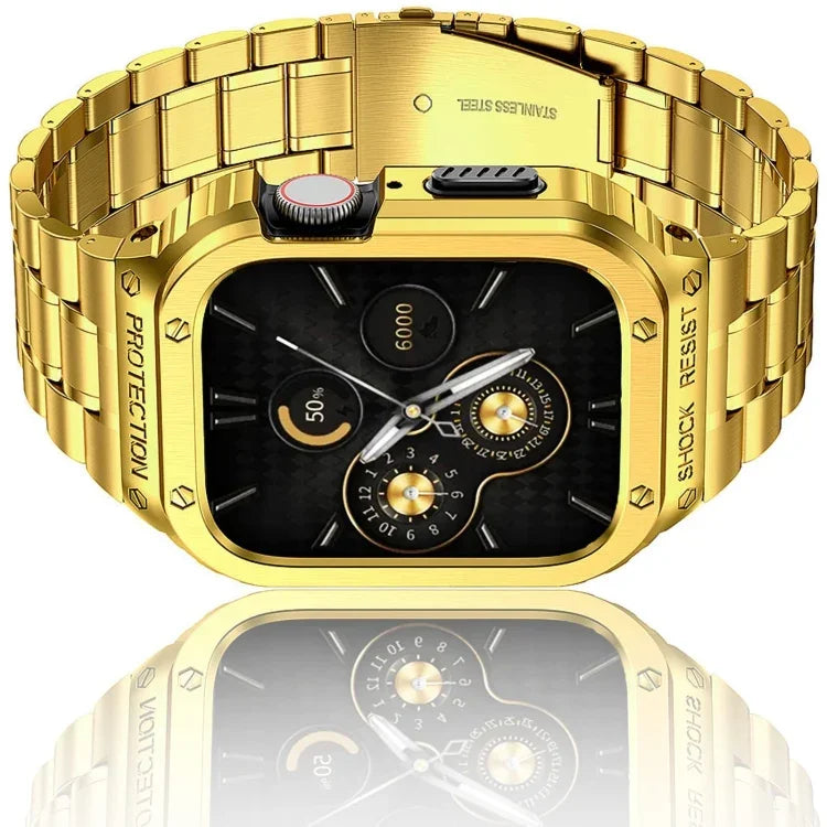 メタル一体型ウォッチ保護ケース、Apple Watch シリーズ SE 2025&6&SE&5&4 44mm 用、Apple Watch Ultra 3 / 2 / 1 49mm 用、Apple Watch シリーズ 9 / 8 / 7 45mm 用