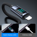 JOYROOM S-CL020A16 20W USB-C / Type-C から 8ピン デジタル表示 急速充電データケーブル、Type-C から 8ピン