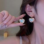 Temperament Ladies Light Luxury Pearl Double Layer Earrings Diamond Earrings, EH1365, EH0881, EH1309, EH1343, EH1468, EH1034, EH1314