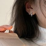 Temperament Ladies Light Luxury Pearl Double Layer Earrings Diamond Earrings, EH1365, EH0881, EH1309, EH1343, EH1468, EH1034, EH1314
