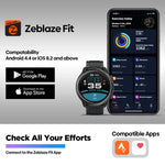 Zeblaze Stratos 2 Lite 1.32インチ IPSスクリーン 5ATM防水 GPSスマートウォッチ、心拍数モニタリング／スポーツモード対応、Stratos 2 Lite