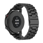 22mm Three Bead Stainless Steel Metal Watch Band, For Honor Watch GS 3i