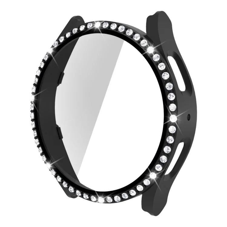 シングルロウダイヤモンドPC＋強化ガラスウォッチケース、Samsung Galaxy Watch5 44mm用