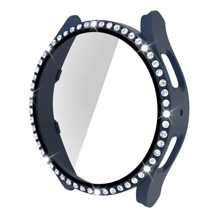 シングルロウダイヤモンドPC＋強化ガラスウォッチケース、Samsung Galaxy Watch5 44mm用