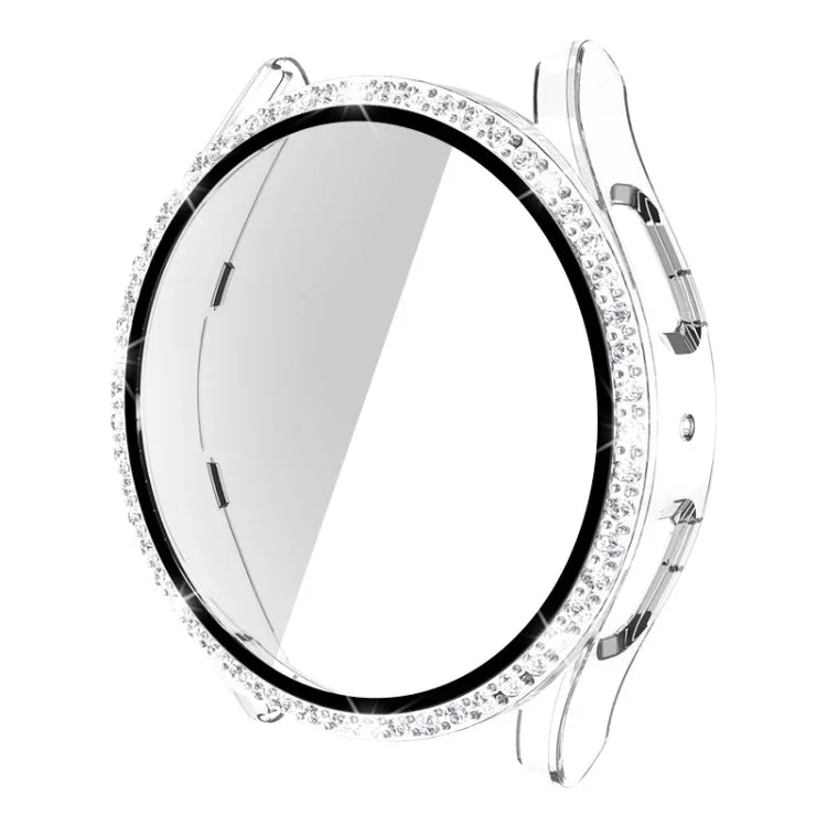 シングルロウダイヤモンドPC＋強化ガラスウォッチケース、Samsung Galaxy Watch5 44mm用