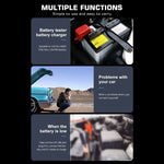 CAT-280 2 in 1 Car Battery Charger & Color Screen Battery Tester, EU Plug