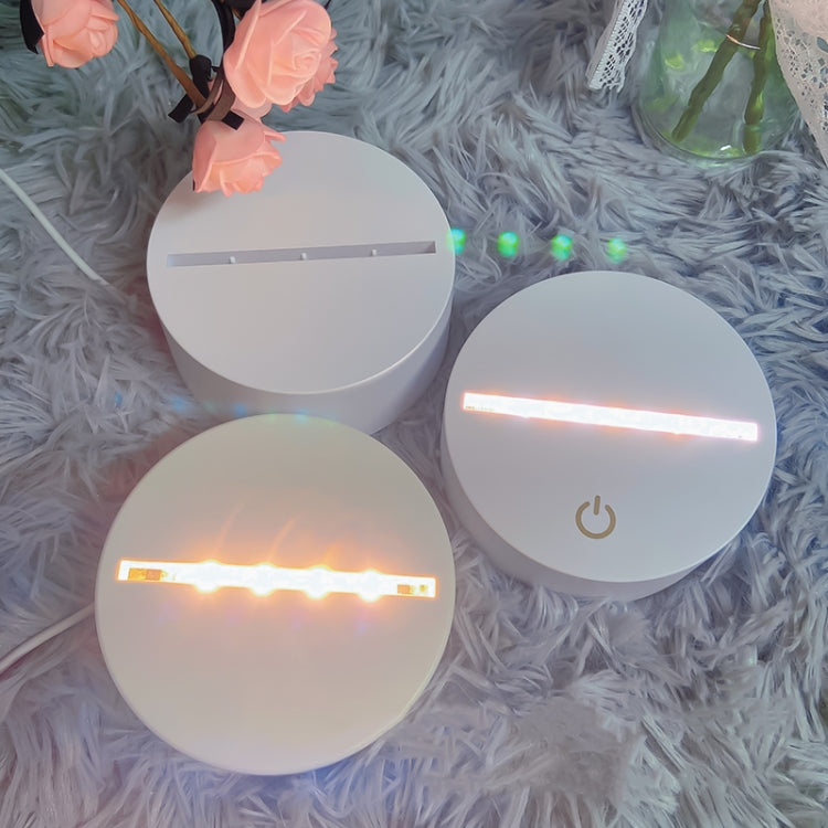 LED カラフル 3D ナイトライト Bluetoothスピーカーベース, A189