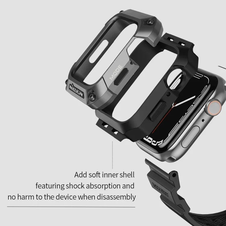 NILLKIN Ruidong シリーズ合金＋TPU一体型ウォッチバンド、Apple Watch シリーズ 8&7 45mm 用