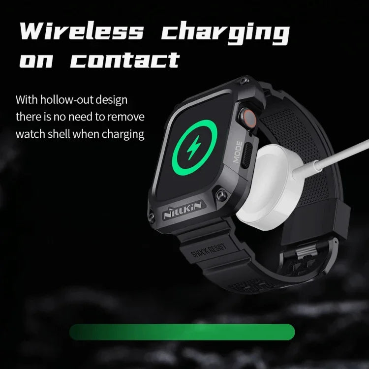 NILLKIN Ruidong シリーズ合金＋TPU一体型ウォッチバンド、Apple Watch シリーズ 8&7 45mm 用