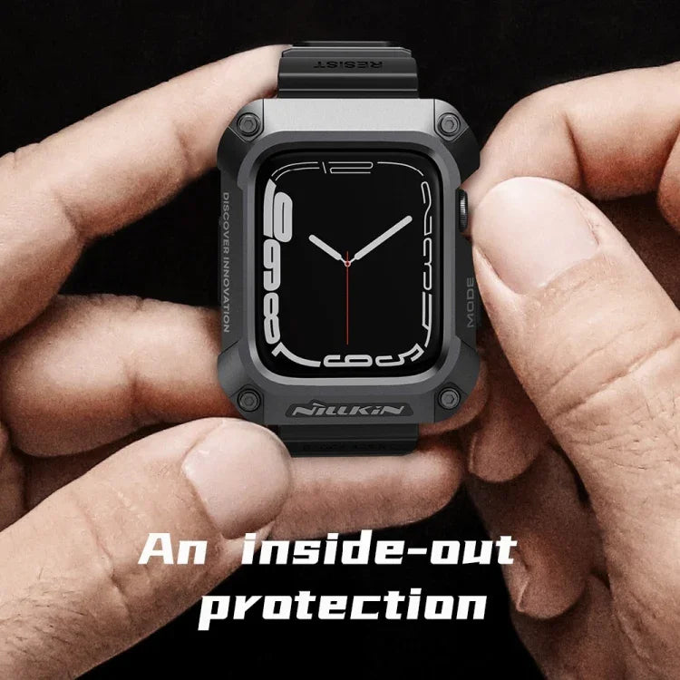 NILLKIN Ruidong シリーズ合金＋TPU一体型ウォッチバンド、Apple Watch シリーズ 8&7 45mm 用