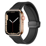 マグネット折りたたみシリコンレザーワッチバンド、Apple Watch シリーズ 8&7 41mm 用