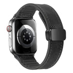 マグネット折りたたみシリコンレザーワッチバンド、Apple Watch シリーズ 8&7 41mm 用