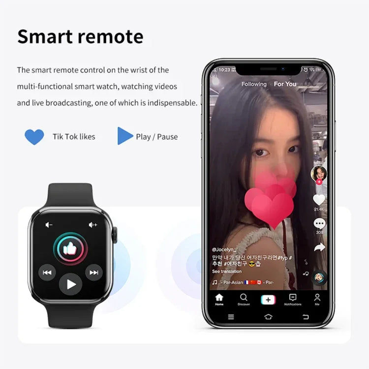 IW9 2.05インチスクエアスクリーンスマートウォッチ Bluetooth通話／血中酸素モニタリング対応