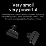 R6 1.32インチラウンドスクリーン 2in1 Bluetoothイヤホンスマートウォッチ、Bluetooth通話／健康モニタリング対応