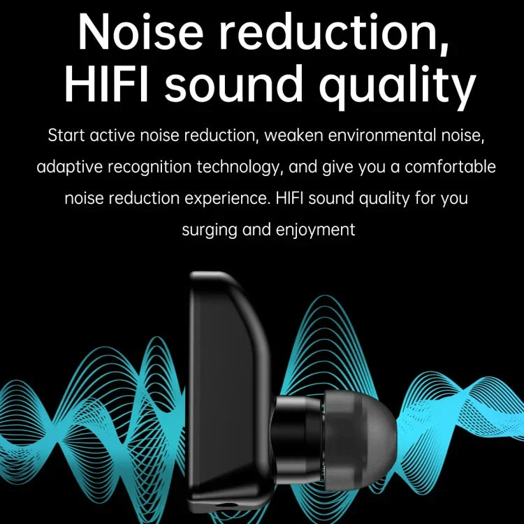R6 1.32インチラウンドスクリーン 2in1 Bluetoothイヤホンスマートウォッチ、Bluetooth通話／健康モニタリング対応