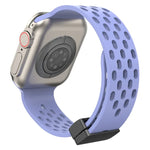 Magnetic Clasp Silicone Watch Band, For Apple Watch Series 8&7 41mm, For Apple Watch Series 8&7 45mm