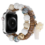 ビーズ象ペンダントウォッチバンド、Apple Watch Series 10 46mm用、Apple Watch Series 10 42mm用、Apple Watch SE 2023 44mm用、Apple Watch SE 2023 40mm用、Apple Watch Ultra 2 49mm用、Apple Watch 9 45mm用、Apple Watch 9 41mm用