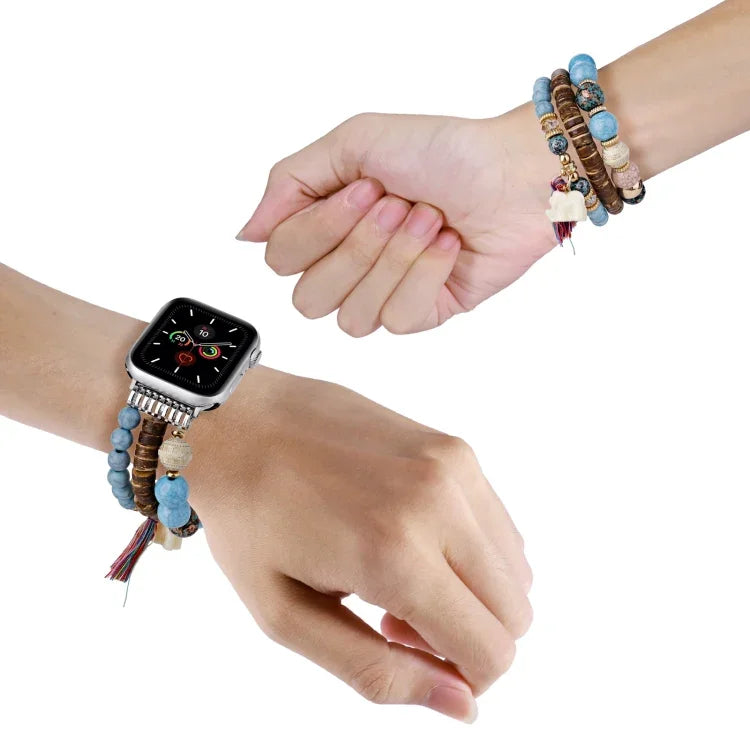 ビーズ ゾウ ペンダント 時計バンド、Apple Watch 2 42 mm 用、Apple Watch 2 38mm 用、Apple Watch 42mm 用、Apple Watch 38mm 用