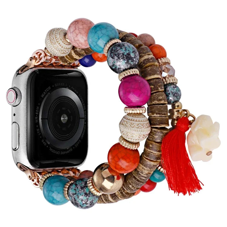 ビーズ ゾウ ペンダント 時計バンド、Apple Watch 2 42 mm 用、Apple Watch 2 38mm 用、Apple Watch 42mm 用、Apple Watch 38mm 用