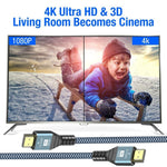 HDMI 2.0バージョン4K 60Hz HDケーブル、1m、2m、3m、5m