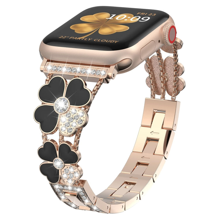 ペタルメタルダイヤモンドウォッチバンド、Apple Watch SE 2023 44mm用、Apple Watch Ultra 49mm用、Apple Watch 8 41mm用、Apple Watch 8 45mm用、Apple Watch 7 41mm用、Apple Watch 7 45mm用、Apple Watch SE 2023 40mm用、Apple Watch SE 2022 40mm用