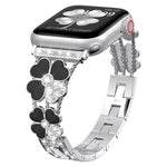 ペタルメタルダイヤモンドウォッチバンド、Apple Watch SE 2023 44mm用、Apple Watch Ultra 49mm用、Apple Watch 8 41mm用、Apple Watch 8 45mm用、Apple Watch 7 41mm用、Apple Watch 7 45mm用、Apple Watch SE 2023 40mm用、Apple Watch SE 2022 40mm用