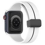二色折りたたみバックルシリコン時計バンド、Apple Watch 9 45mm用、Apple Watch 9 41mm用