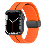 二色折りたたみバックルシリコン時計バンド、Apple Watch 9 45mm用、Apple Watch 9 41mm用