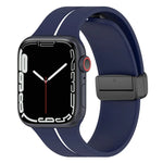 二色折りたたみバックルシリコン時計バンド、Apple Watch 9 45mm用、Apple Watch 9 41mm用